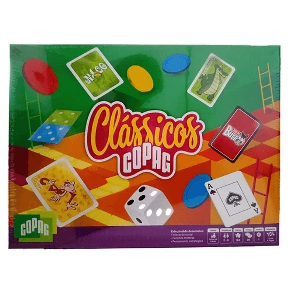 Kit 8 Jogos Clássicos Mico, Dominó, Ludo, Dama, Dama Chinesa