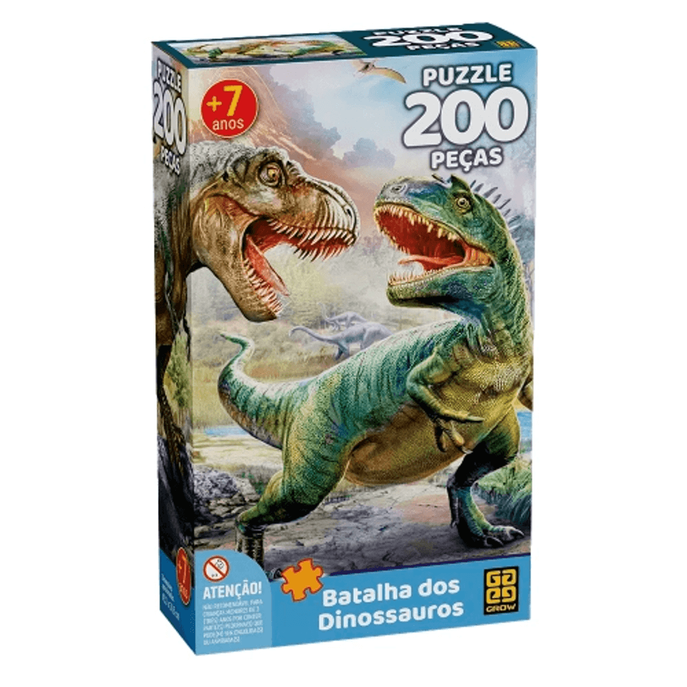 Quebra Cabeça Dinossauros - 120 Peças